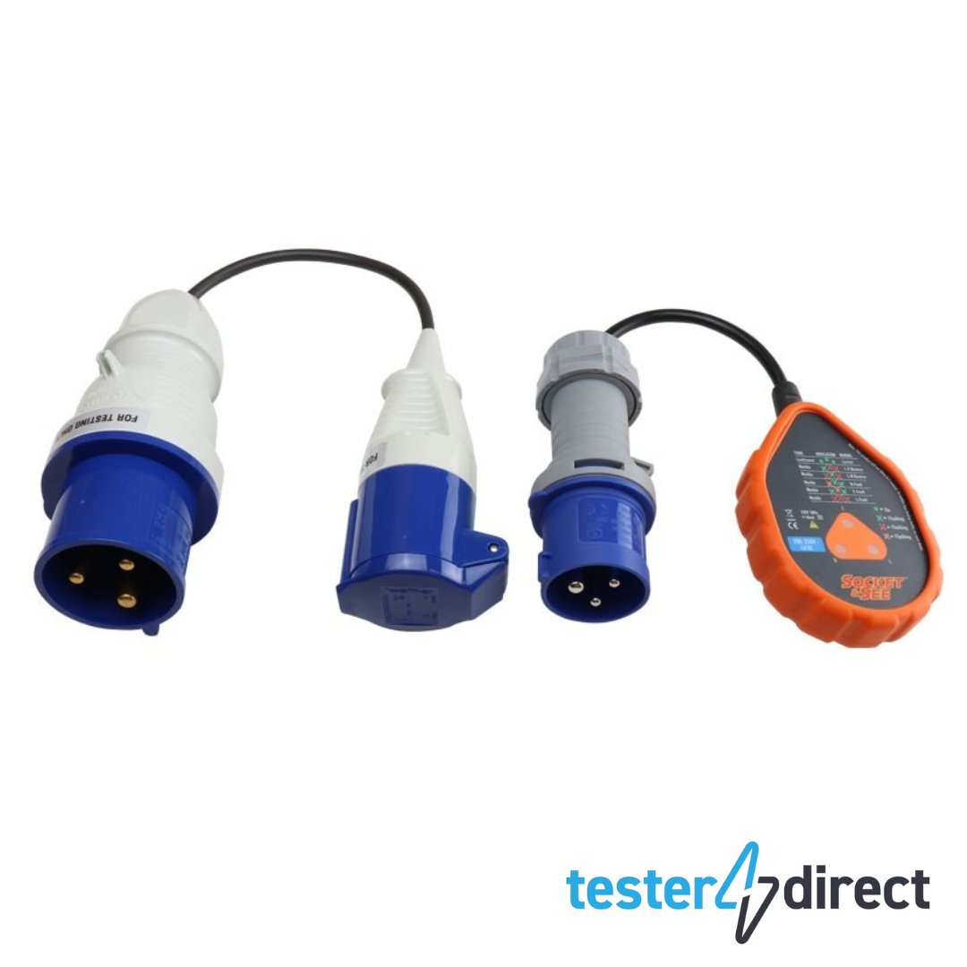 Socket & See SOK110KIT Industrial Socket Tester Kit (110V 3 Pin)