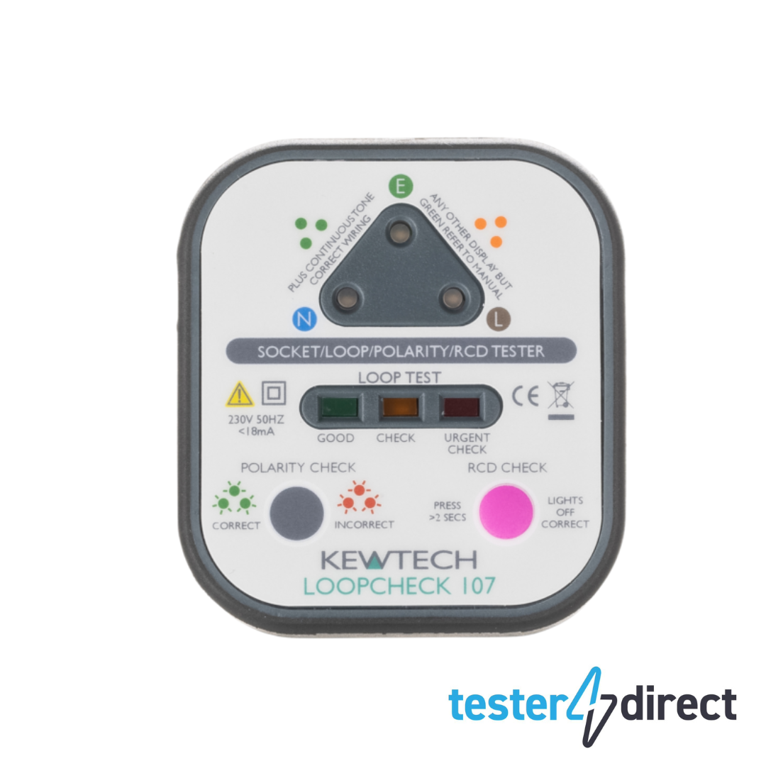 Kewtech Loopcheck 107 Socket Tester - KT107