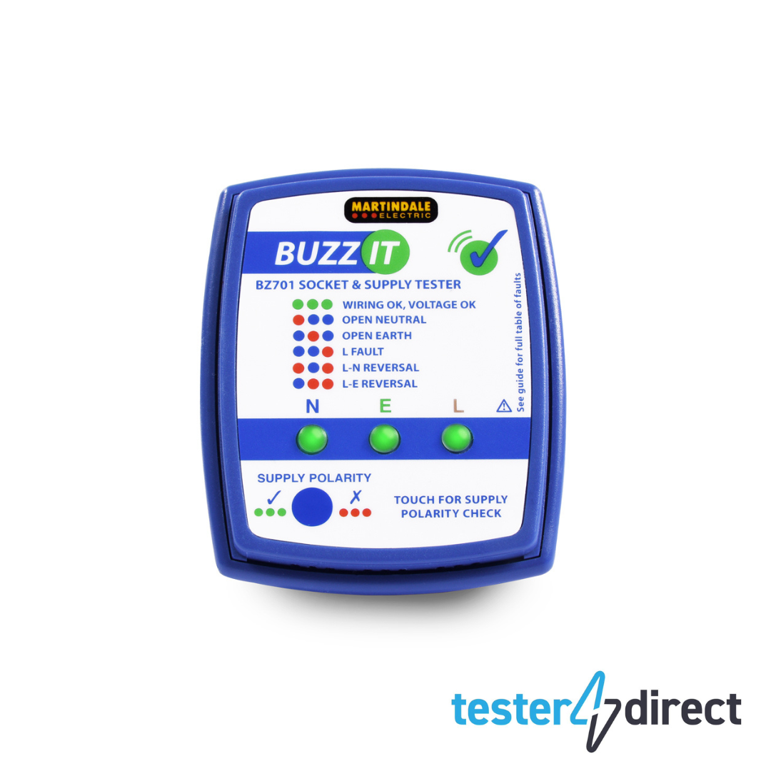 Martindale BZ701 Audible Socket Tester with Mains Polarity Check