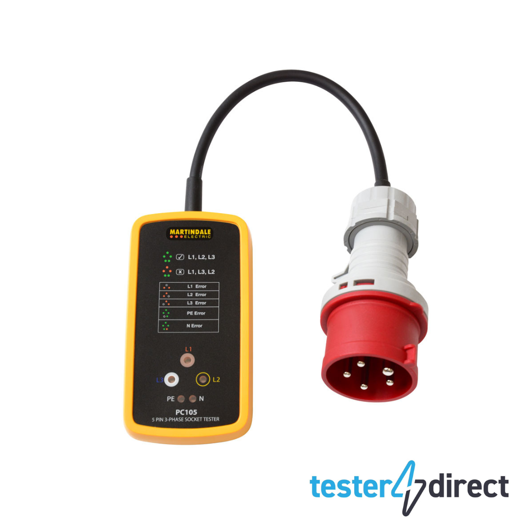 Martindale PC105 63A 3-Phase Socket Tester