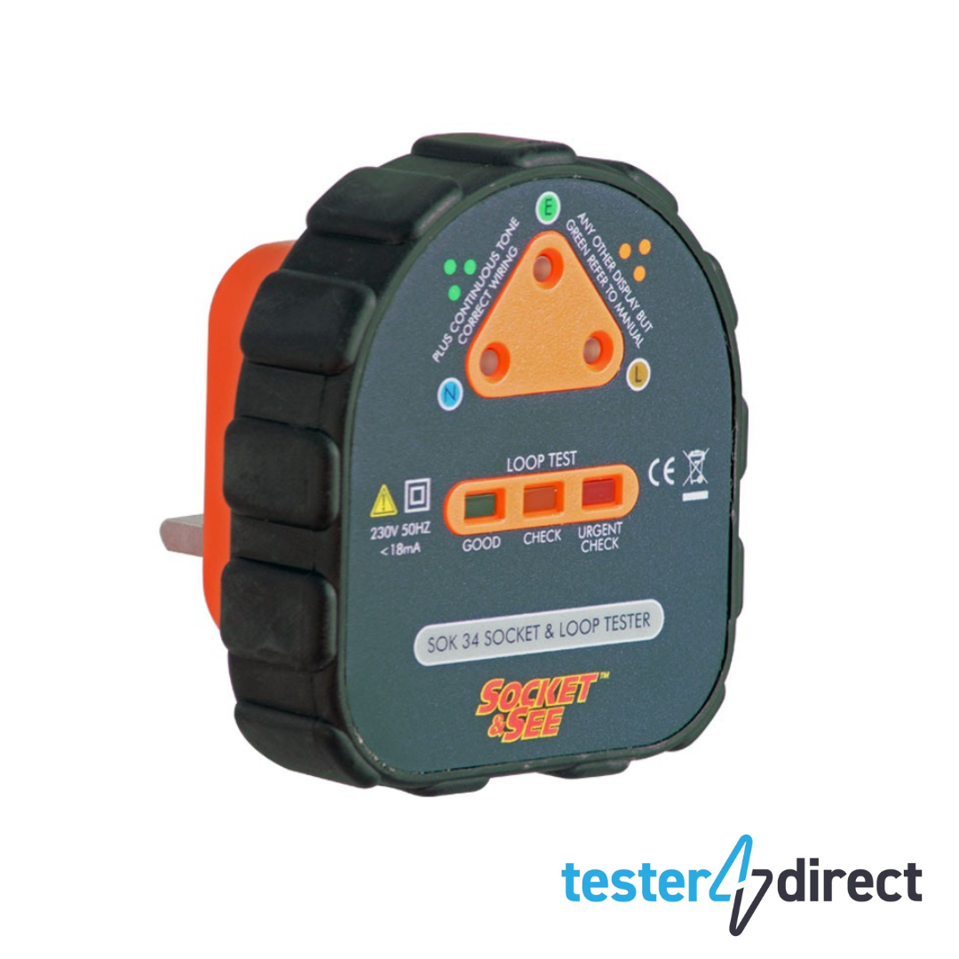 Socket & See SOK34 Earth Loop Socket Tester