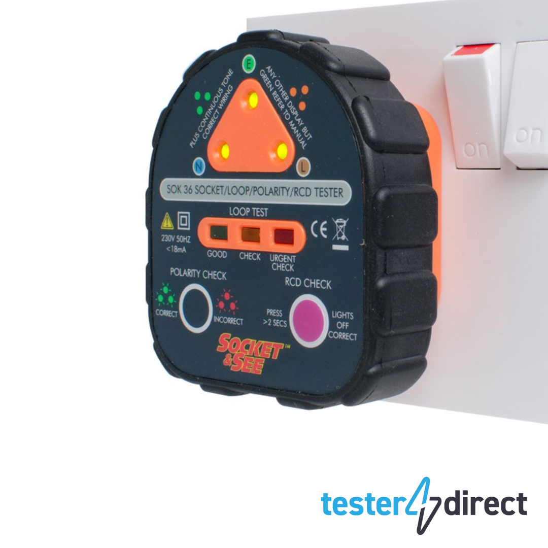Socket & See SOK36 Earth / RCD Socket Tester
