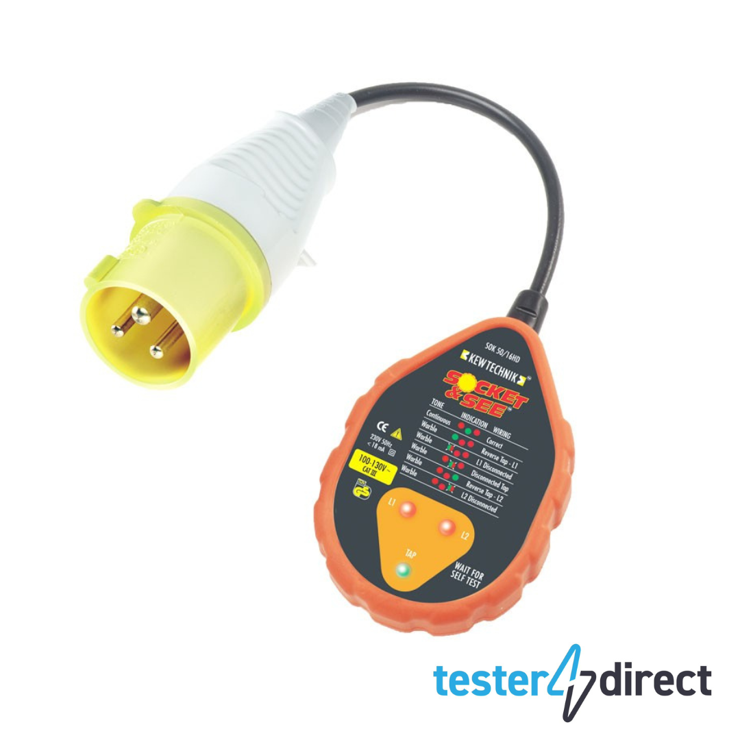 Socket & See SOK50/16HD 110V Industrial Socket Tester